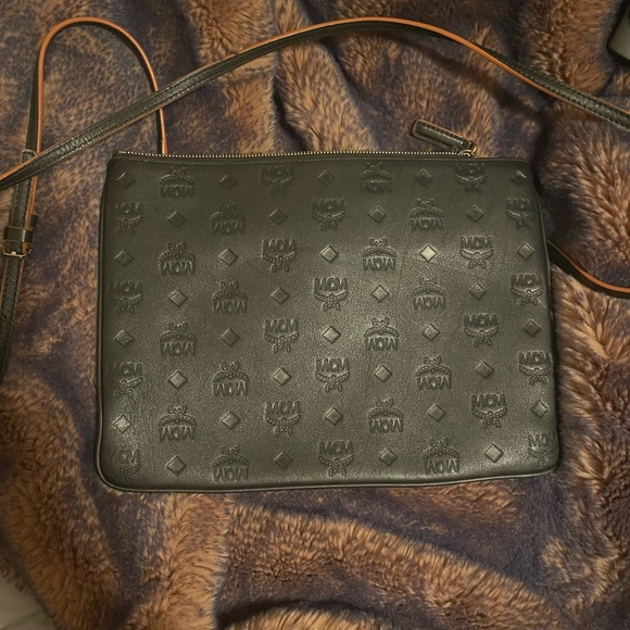 MCM Bags Mcm Klara Monogram Leather Crossbody Pouch New Without